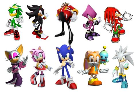 turma do sonic nomes|Lista de Personagens do Sonic